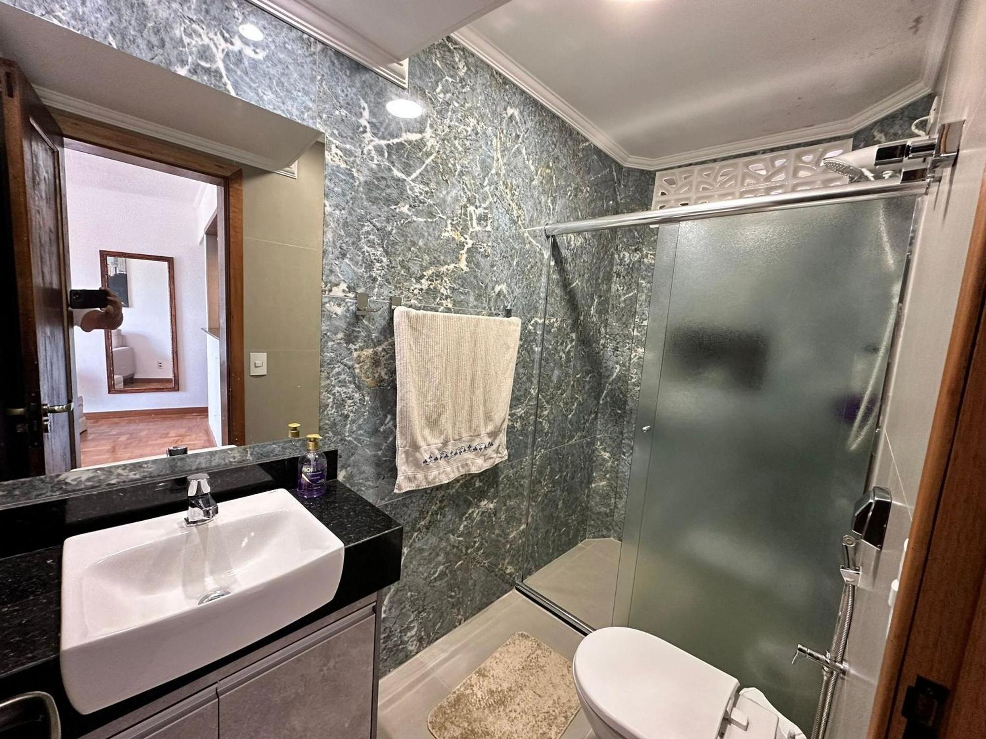 Apartamento Ap Pe Na Areia Vista Parcial Mar Santos  Exterior foto