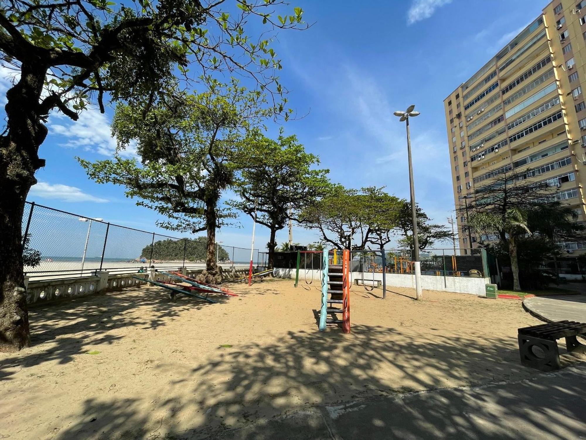 Apartamento Ap Pe Na Areia Vista Parcial Mar Santos  Exterior foto